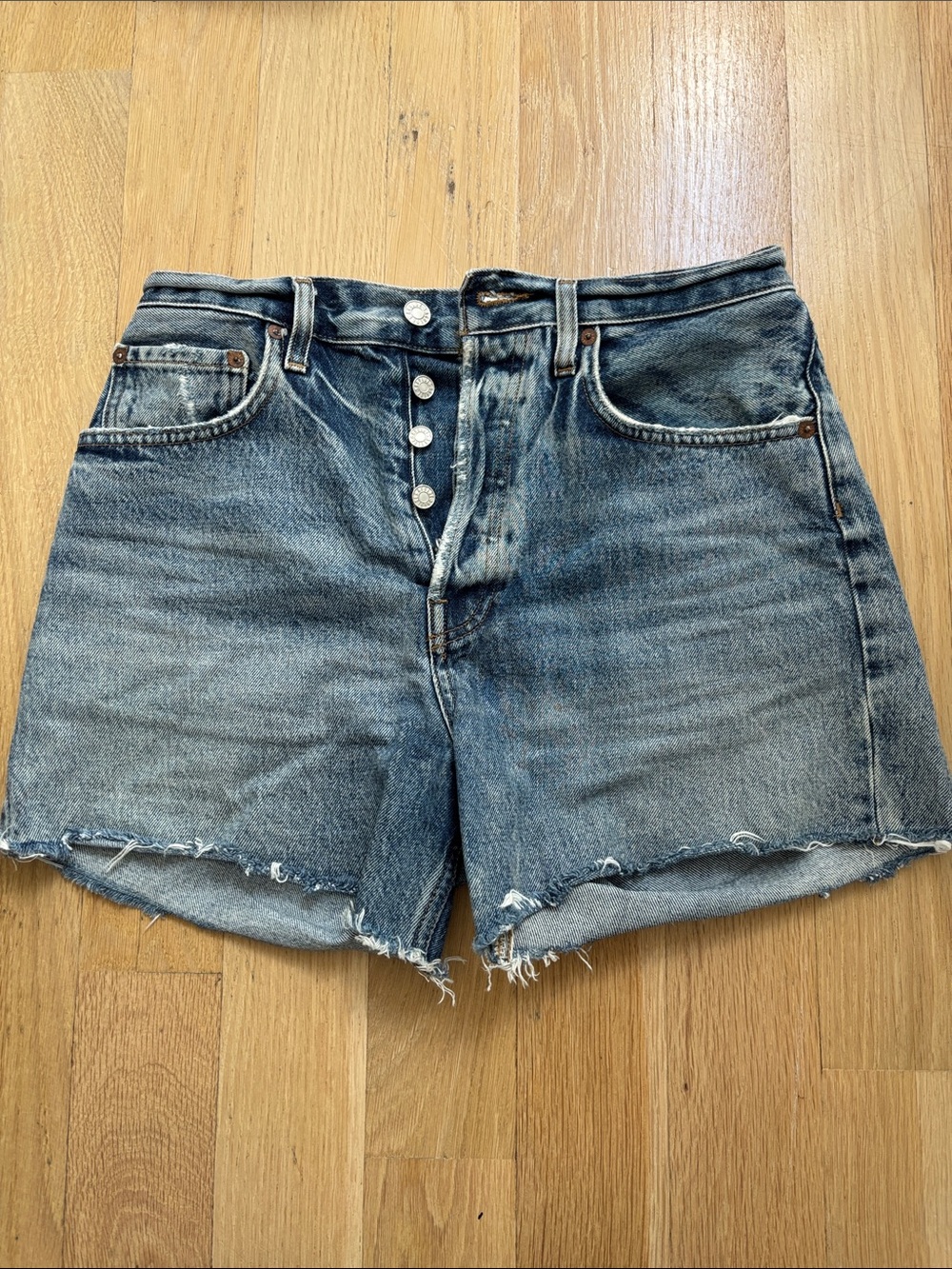 Agolde AGOLDE Riley High-Rise Cutoff Short